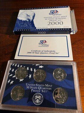2000 UNITED STATES MINT 50 STATE QUARTERS PROOF SET